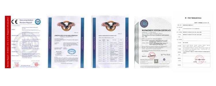 Post Operative Knee Braces Certificate